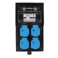 Hard rubber distributor box type 7200, black