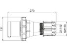 Plastic plug CEE IP67