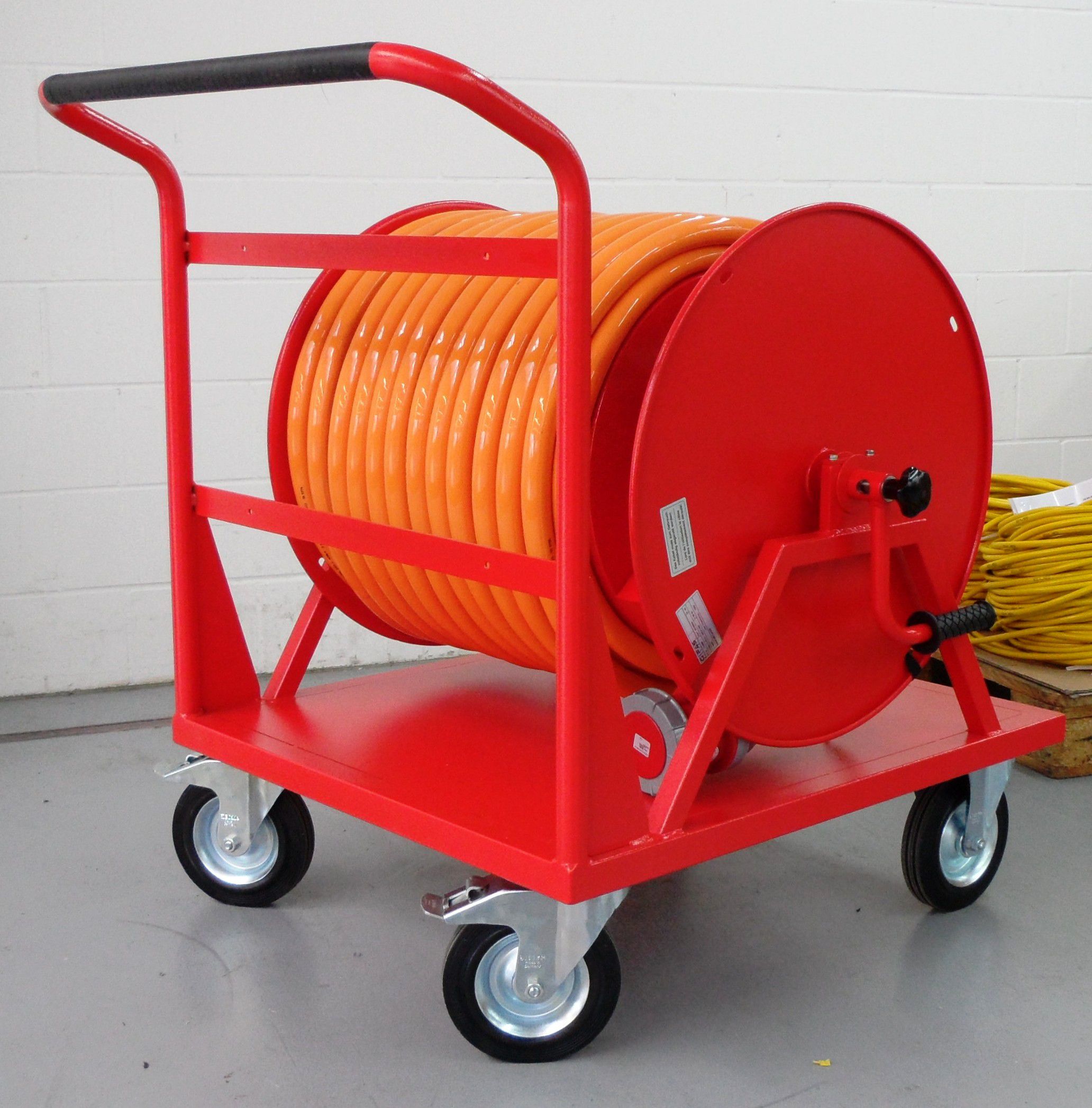 Cable reel steel type 506, red