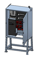 Baustromverteiler 100A, Edelstahl V2A