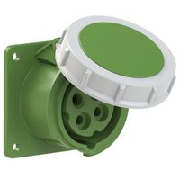 Plastic built-in socket CEE 16A/50V, 3P+PE/10h, IP67,