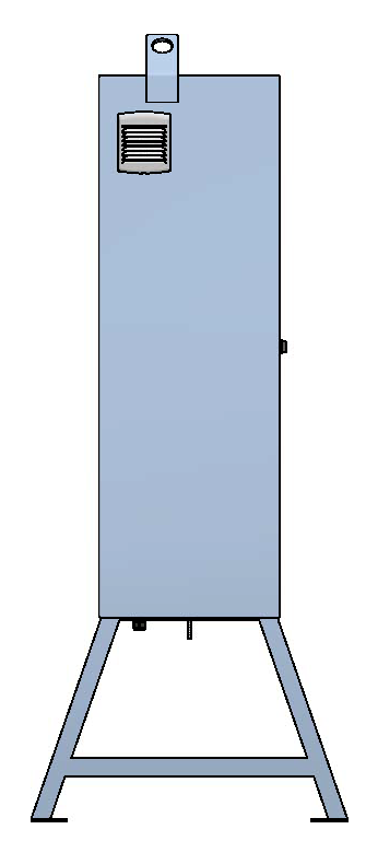Armoire de chantier 250A, acier inox V2A