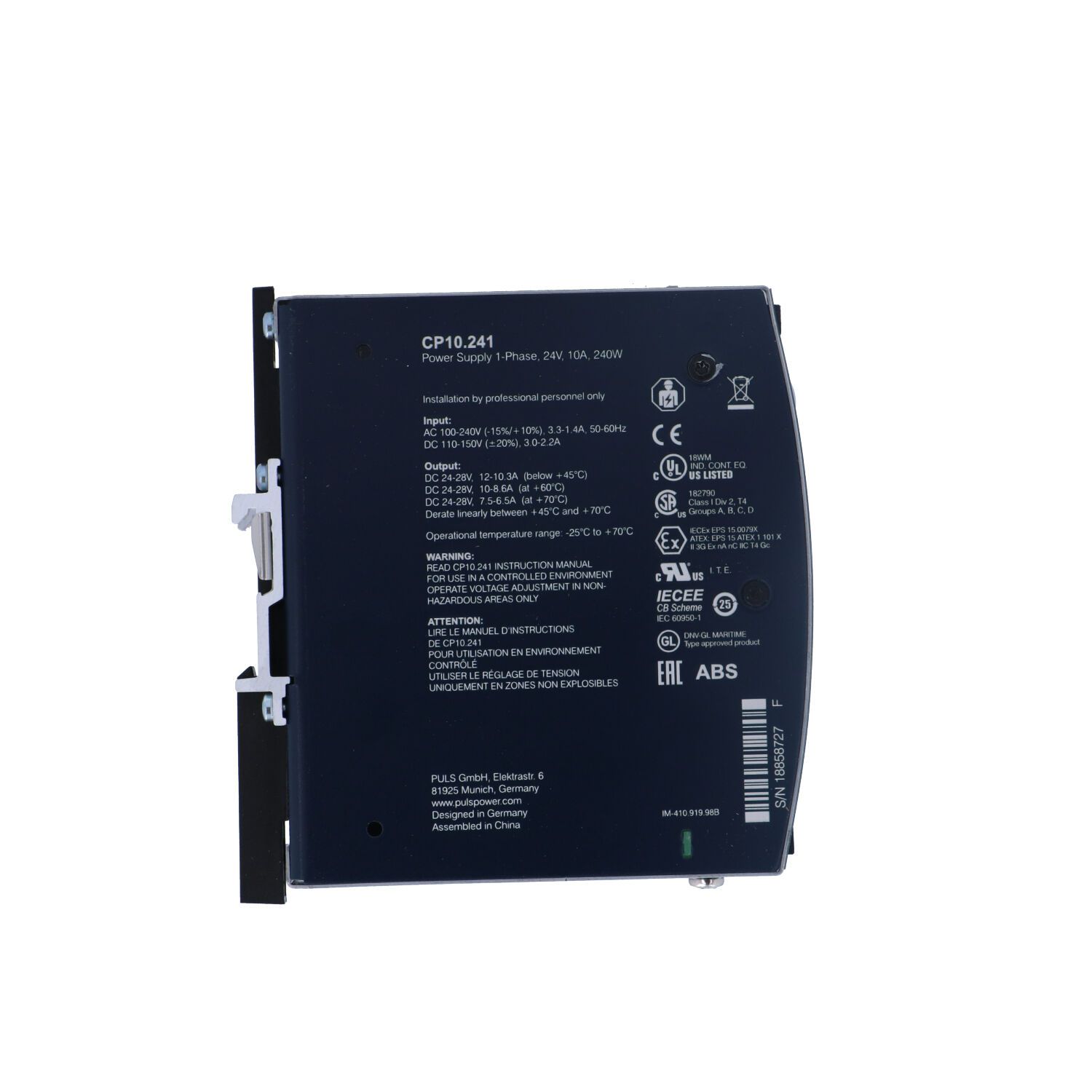Alimentatore 230VAC/24VDC