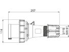 Plastic plug CEE IP67