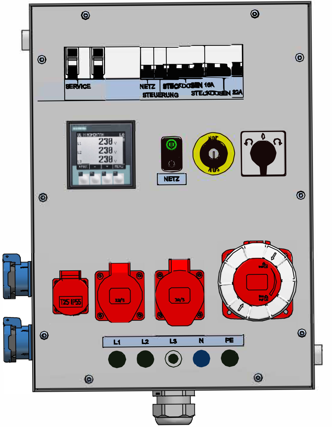 Testing instrument basic unit 63A digital