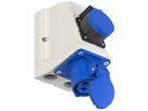 Wall socket combination CEE16/3+T23