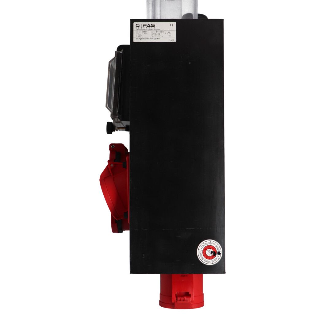 Quadro elettrico in gomma dura tipo 3800, nero