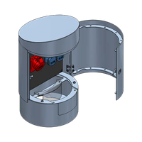 Energiesäule RONDO M V2A geschliffen