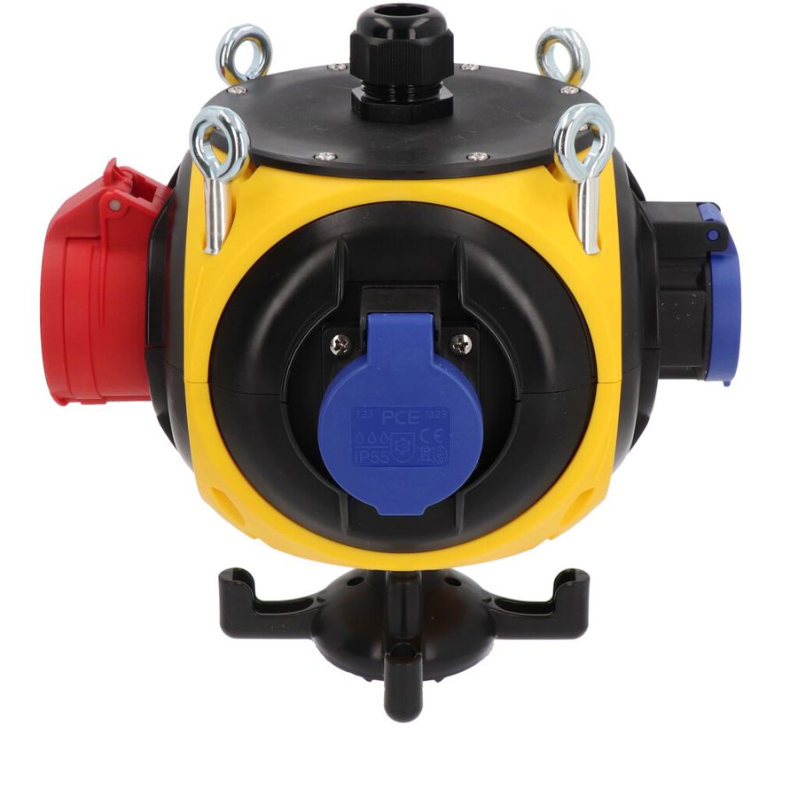 Plastic suspendet distributor yellow/black IP44