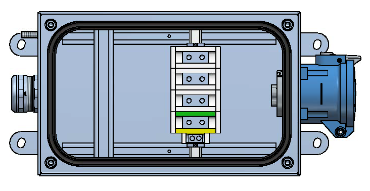Junction and connection box, fireproof