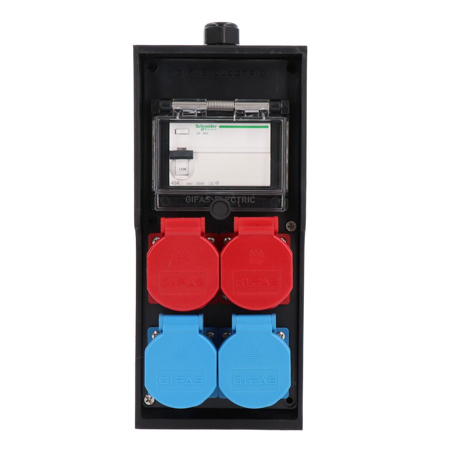 Small hard rubber distributor box type 2812, black