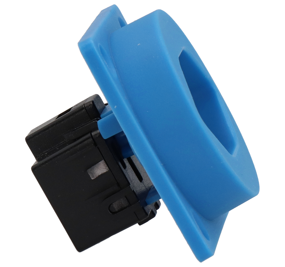 Presa da incasso tipo 13 IP20 blu senza coperchio