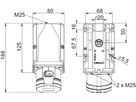 Wall socket CEE for wiring through,