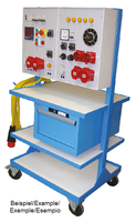 Working desk driveable, with drawer,