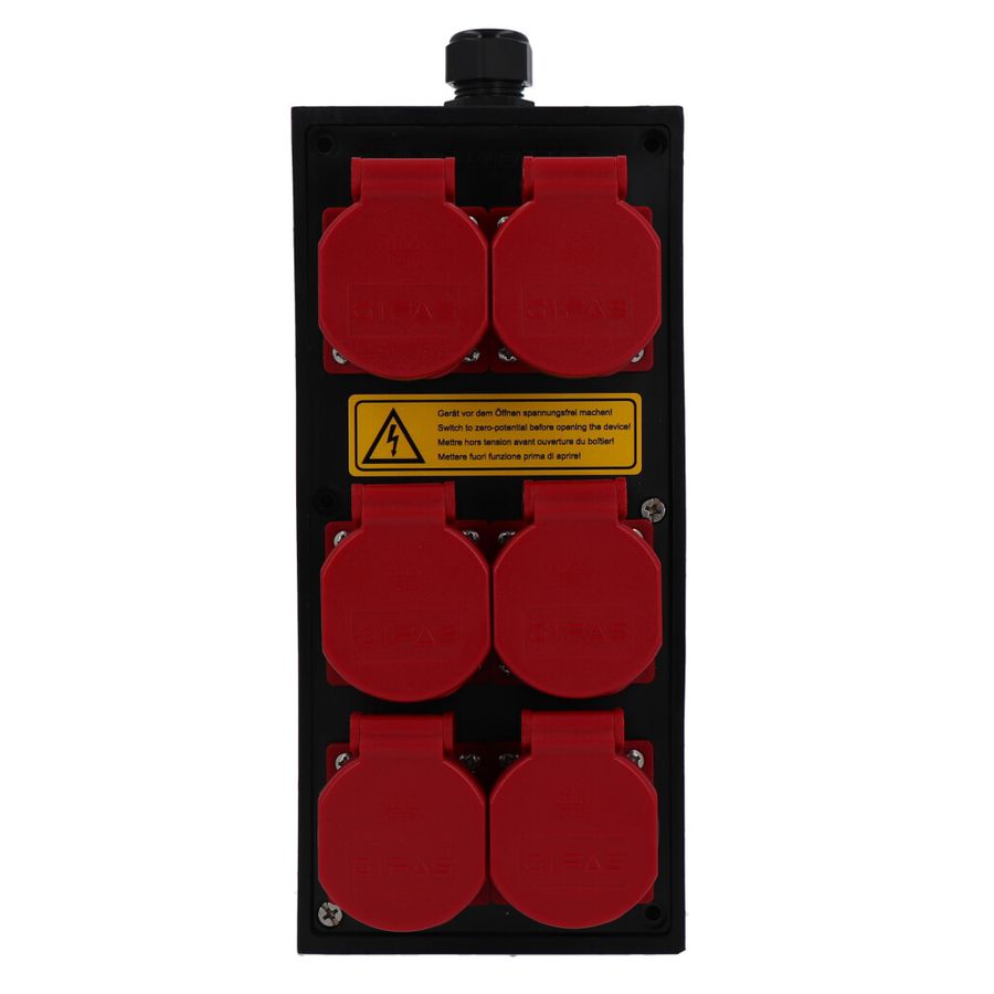 Small hard rubber distributor box type 2612, black