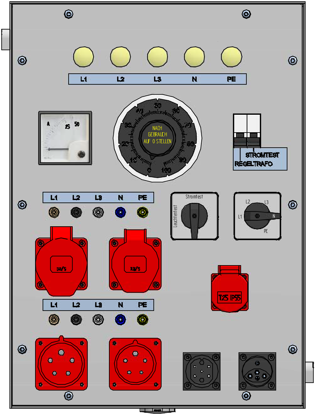 Appareil de contrôle câbles 40A, module combi pour