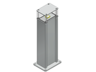 Pilier d'énergie ES-LED 160, aluminium anodisé,