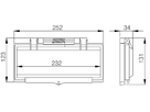 Couvercle de protection pour 13 modules