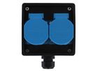 Small hard rubber distributor box type 2700, black