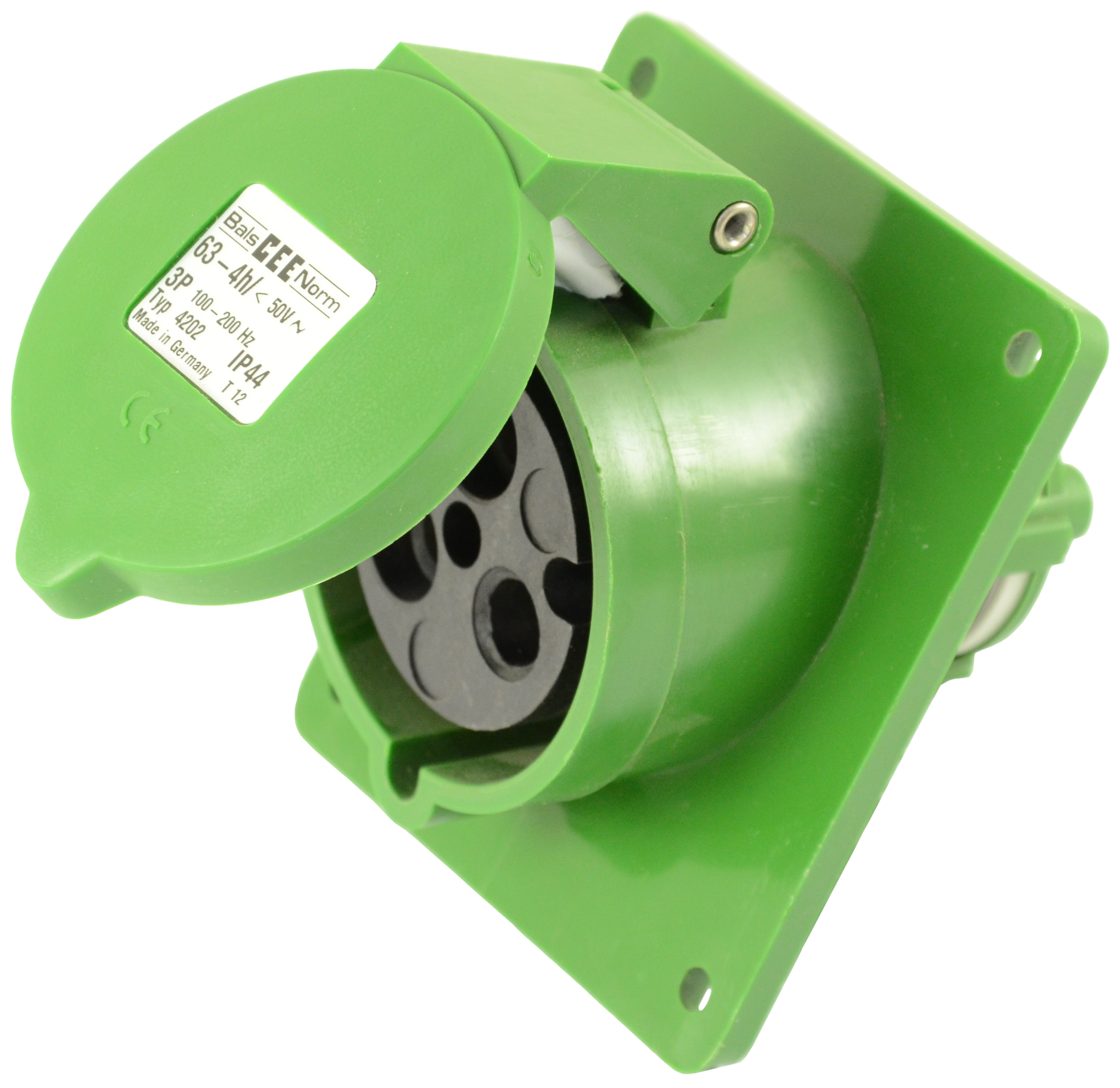 Built-in socket inclined CEE IP44