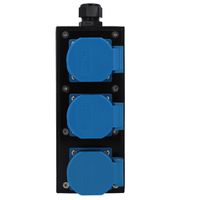 Small hard rubber distributor box type 1600, black