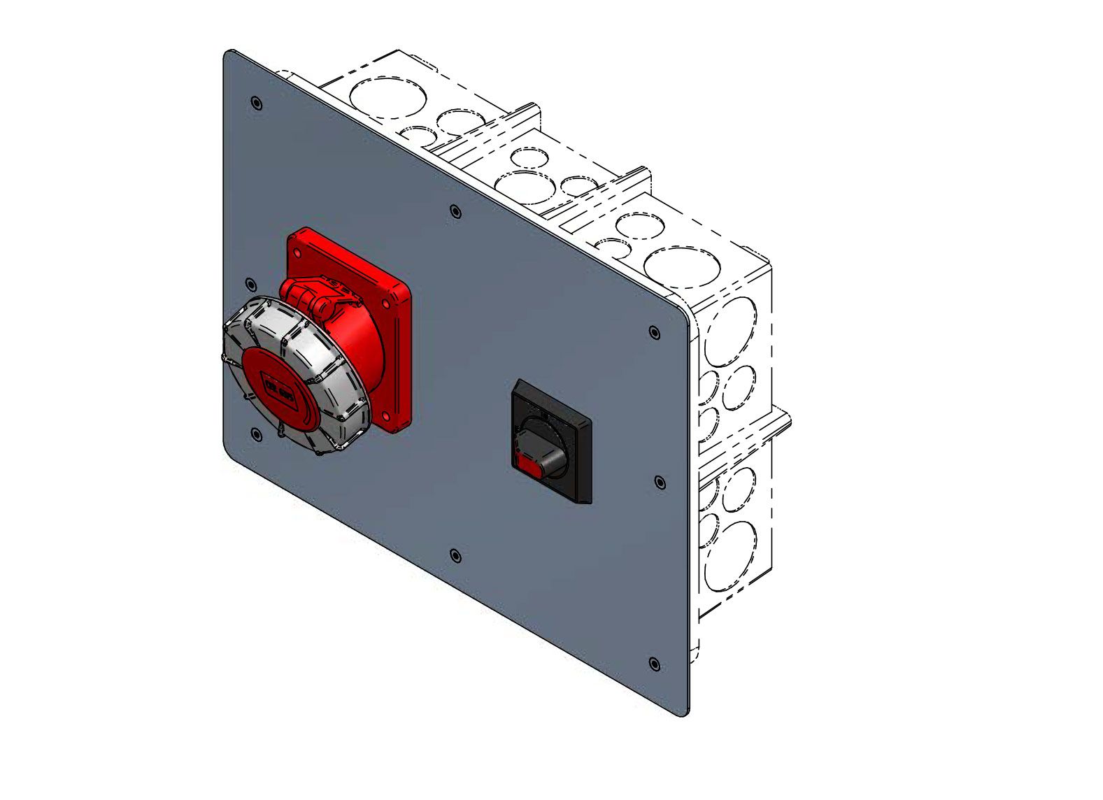 V2A plate 420x320x2mm equipped with