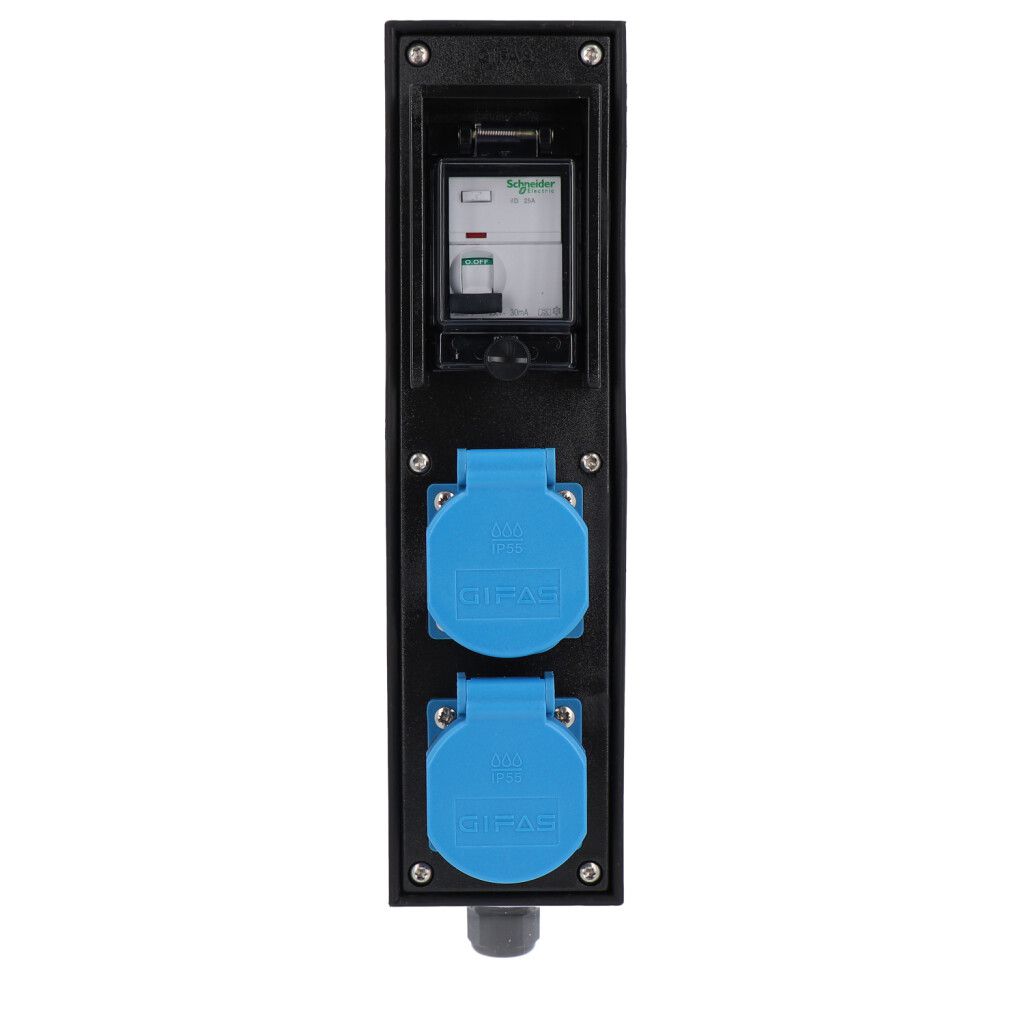Small hard rubber distributor box type 1400, black