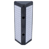 Wildlife warning reflector white, Material ASA,