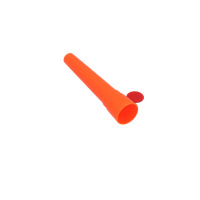 Leuchtkegel orange mit rotem Filter