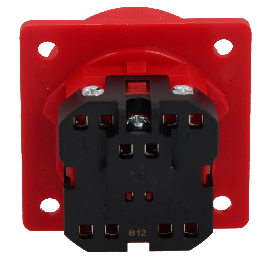 Presa da incasso tipo 15 IP20 rosso senza coperchio