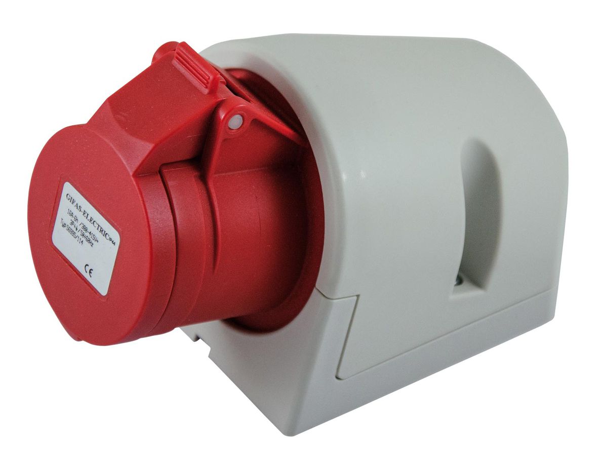Plastic wall socket CEE IP44