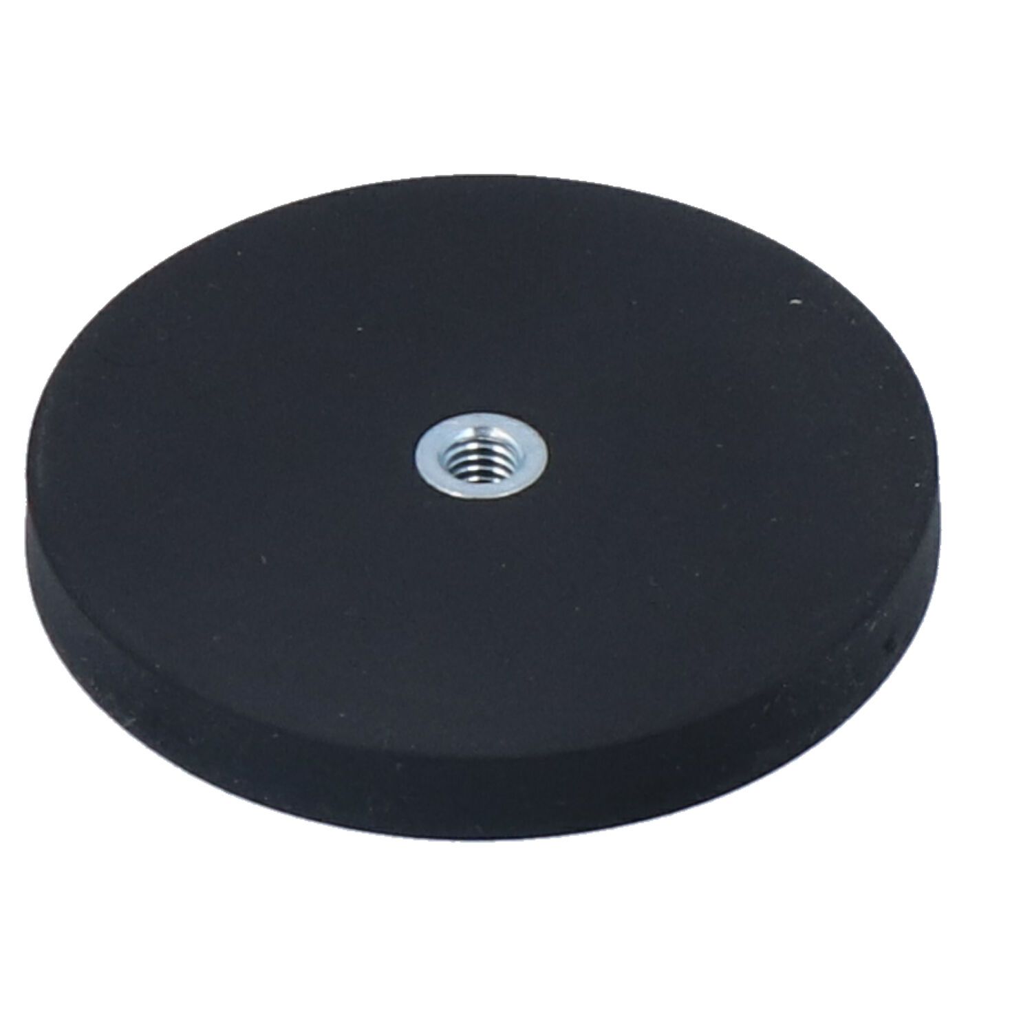 Magnetic clamp, rubberized, round