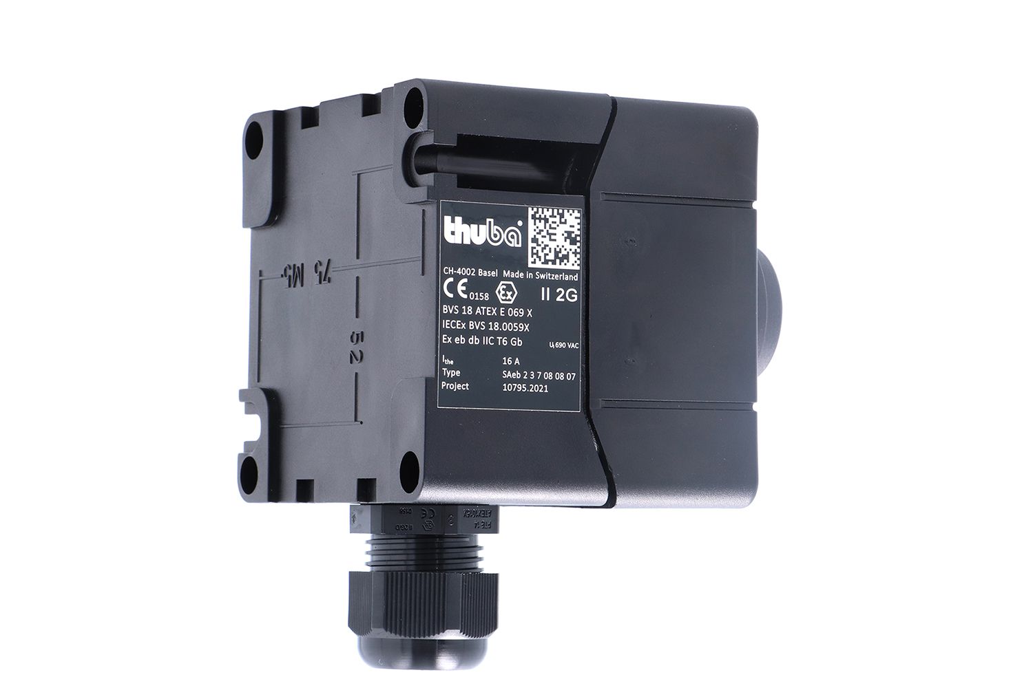 Interrupteur poussoir Ex en polyamide IP66