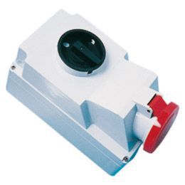 Prise apparente commutable CEE 400V/32A/3P+PE