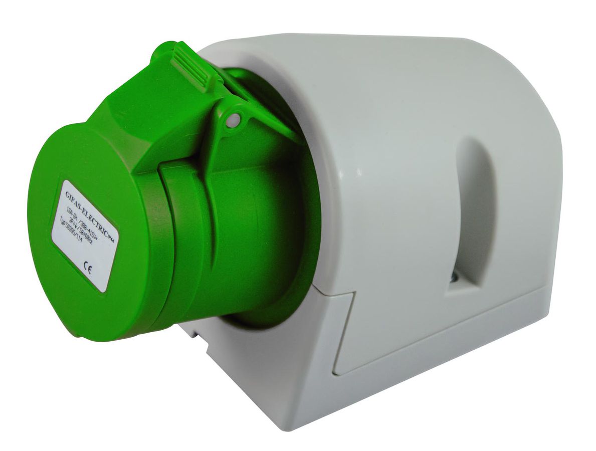 Plastic wall socket CEE IP44