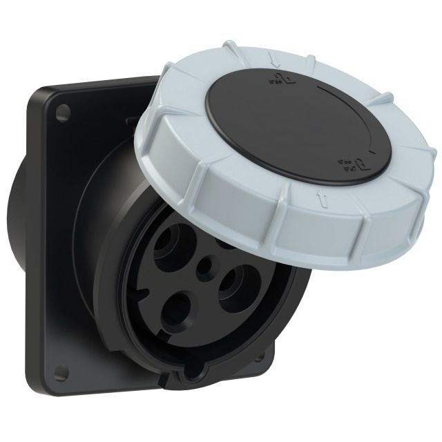 Plastic built-in socket CEE 125A/500V, 3P+PE/7h, IP67,