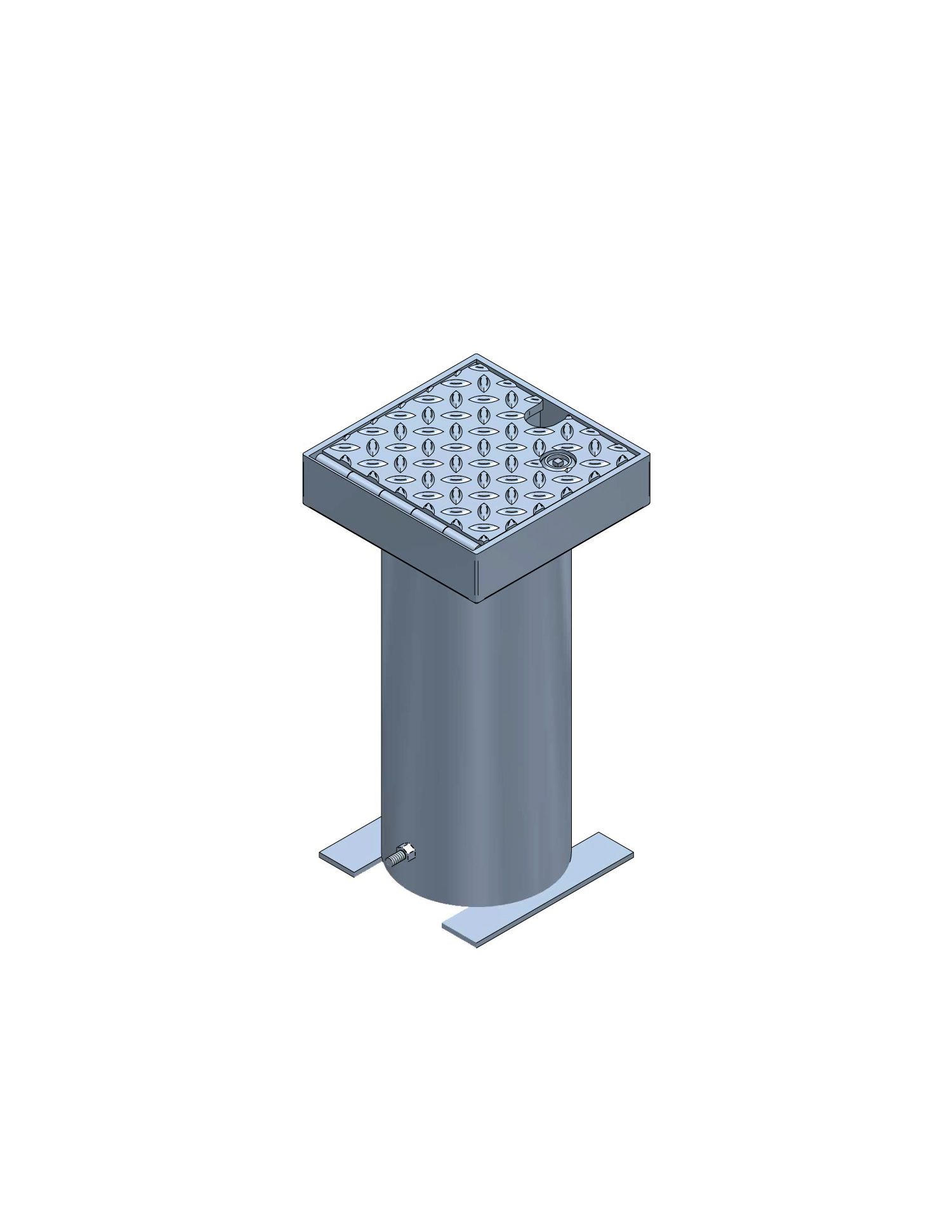PICCOLINO with chequered plate lid,