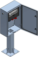 Surface mounted distributor cabinet V2A stand,