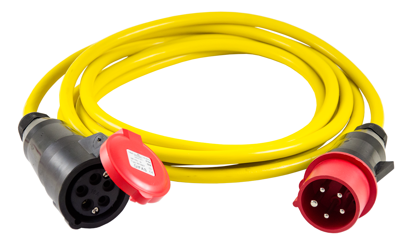 Câble de prol. GIFAFLEX 5m 5x6mm2 jaune