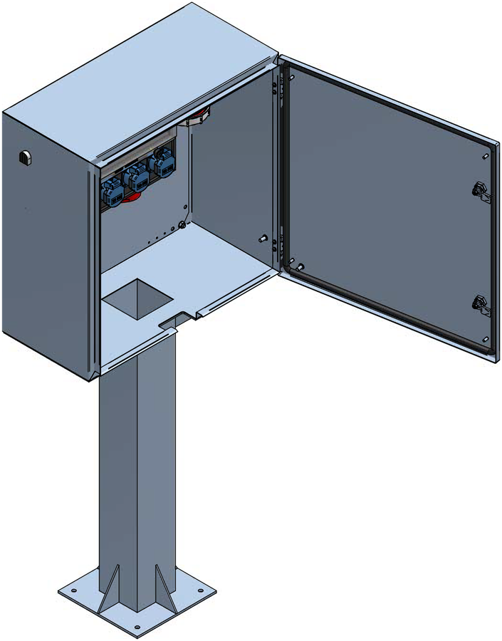 Boîtier de distribution apparent V2A