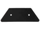 Reflektierender Einsatz Kunststoff schwarz,82 Glasperlen weiss, 86.5x30.6mm,