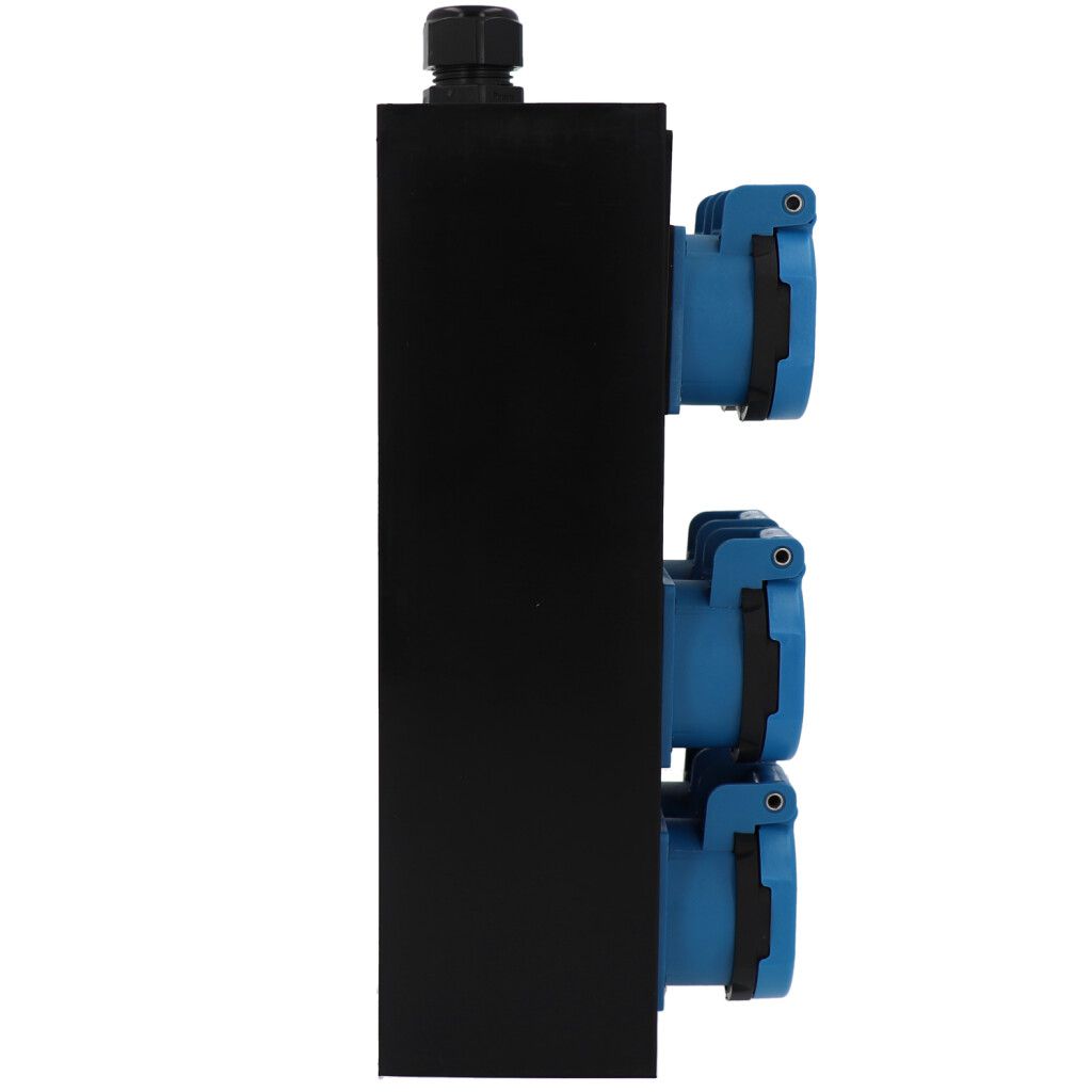 Small hard rubber distributor box type 2612, black