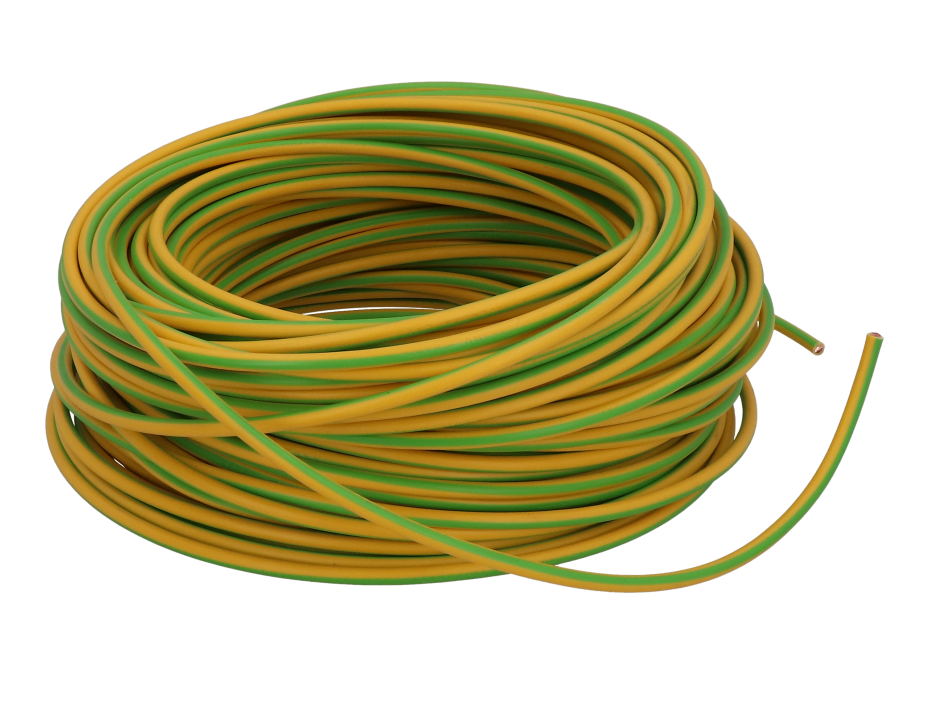Earthing flex PVC 1x6,0mm² yellow-green