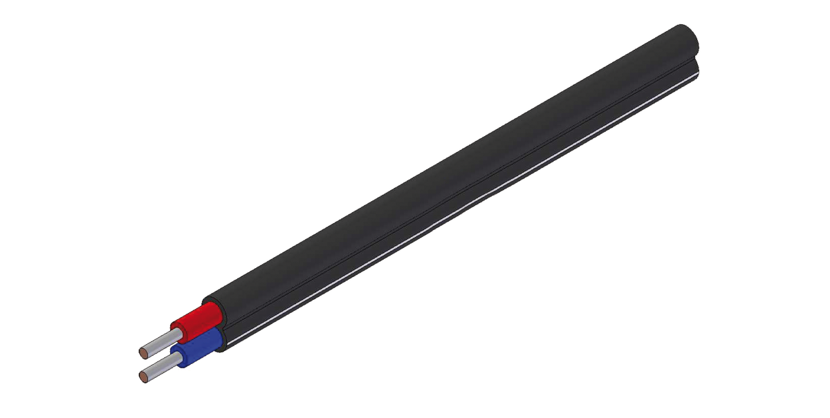 Systemkabel schwarz - CU-verzinnt