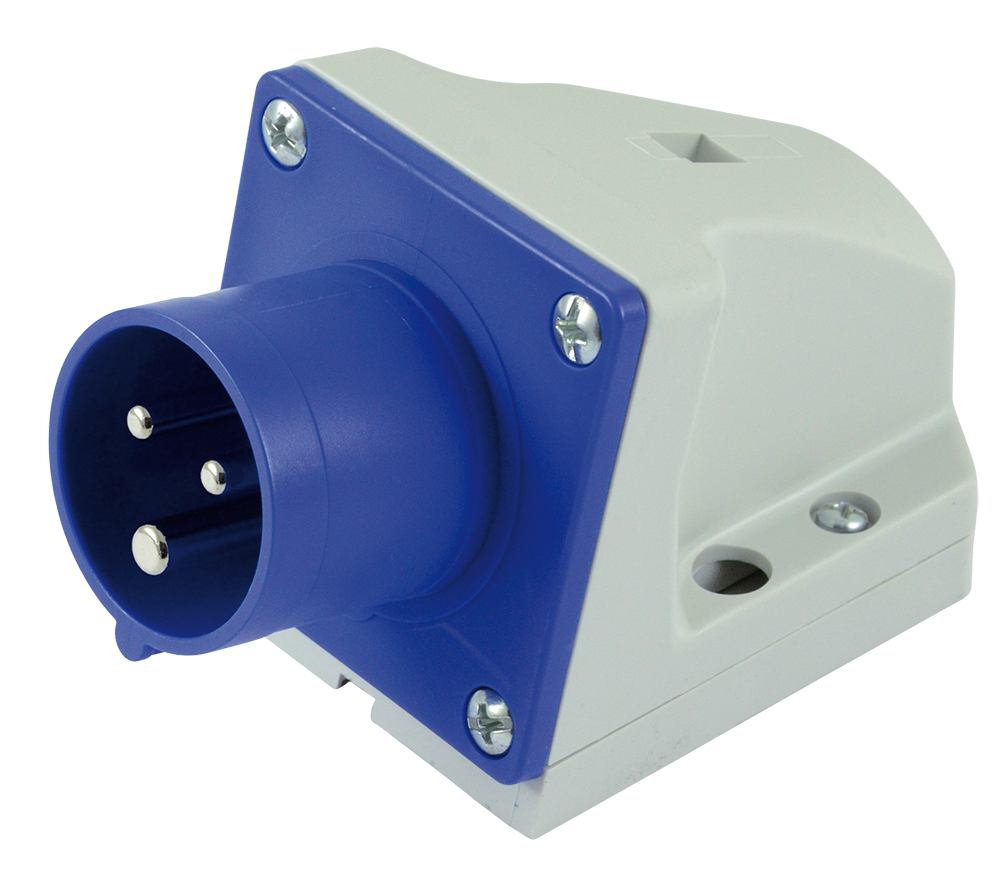 Plastic wall plug CEE IP44