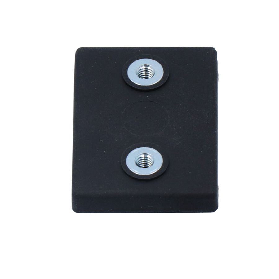 Magnetic clamp, rubberized, rectangular
