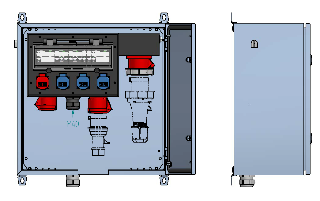 AP-Stromverteilung V2A,