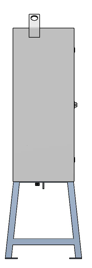 Baustromverteiler 100A, Stahlblech