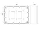 Hard rubber junction box, type 7900