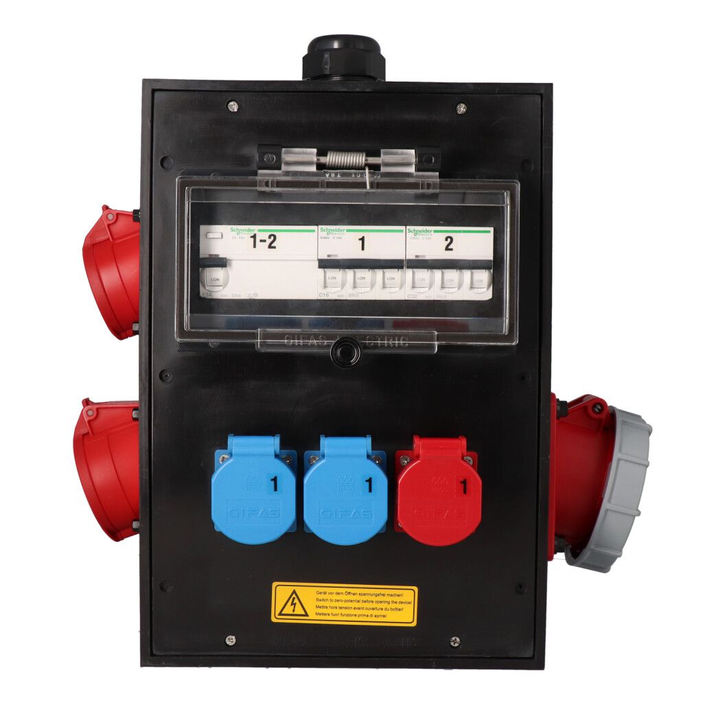 Quadro elettrico in gomma dura tipo 3900, nero